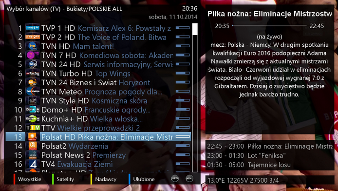 metrixhd skin dreambox