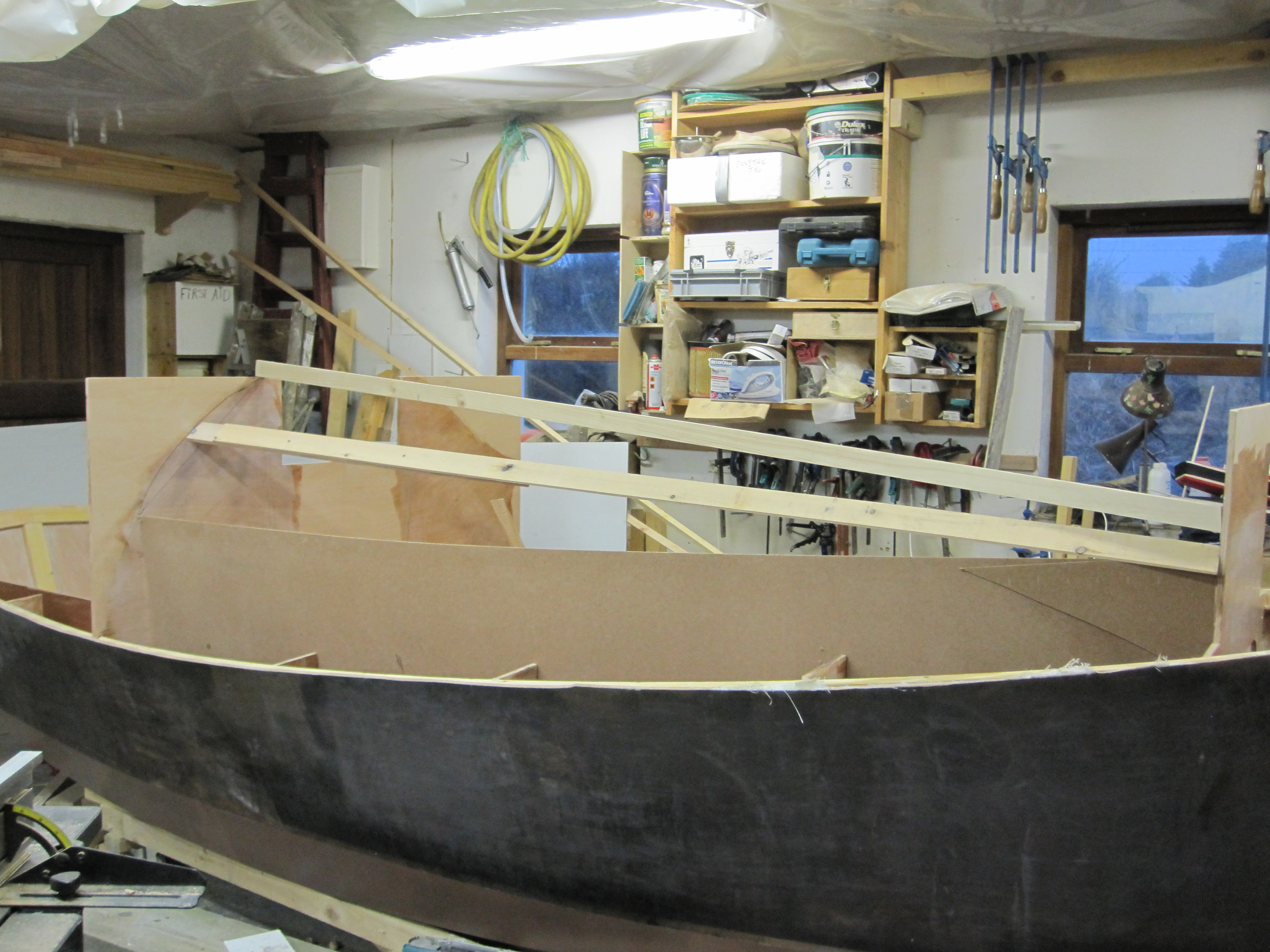started on cabin sharpie. | Wooden boat builder, Boat for sale, power ...