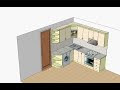 Video Проект кухни для маленькой квартиры.