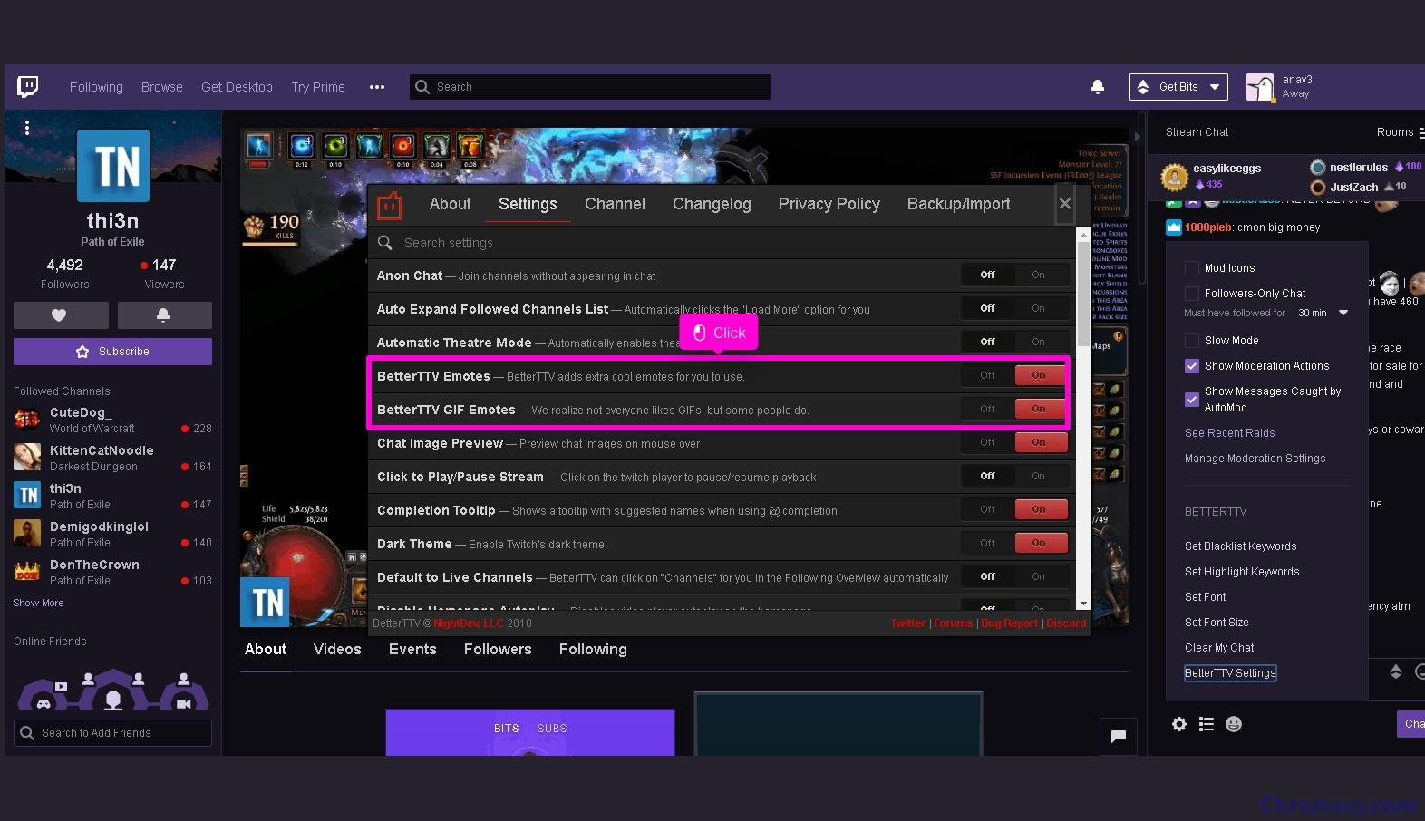 Betterttv插件 更好的使用twitch Chrome生产工具插件 画夹插件网