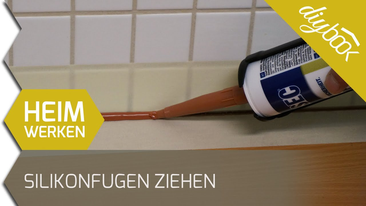 Silikonfugen ziehen leicht gemacht - YouTube