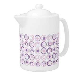 Retro Circles Medium Teapot