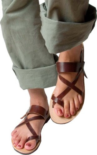 Mediterranean Style Womens Greek Leather Sandals
