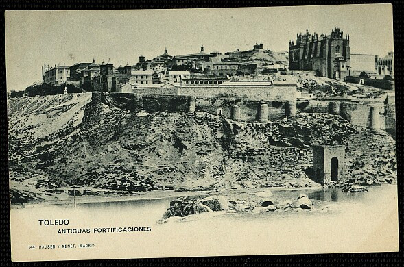 Baño de la Cava (Toledo) a principios del siglo XX. Foto Hauser y Menet