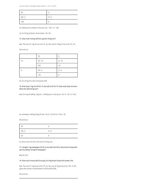  ncert solutions class 4 maths chapter 6 the junk seller click here to