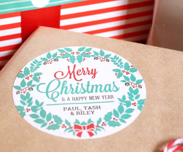 Merry Christmas Labels by Little Paper Sparrow | Worldlabel Blog