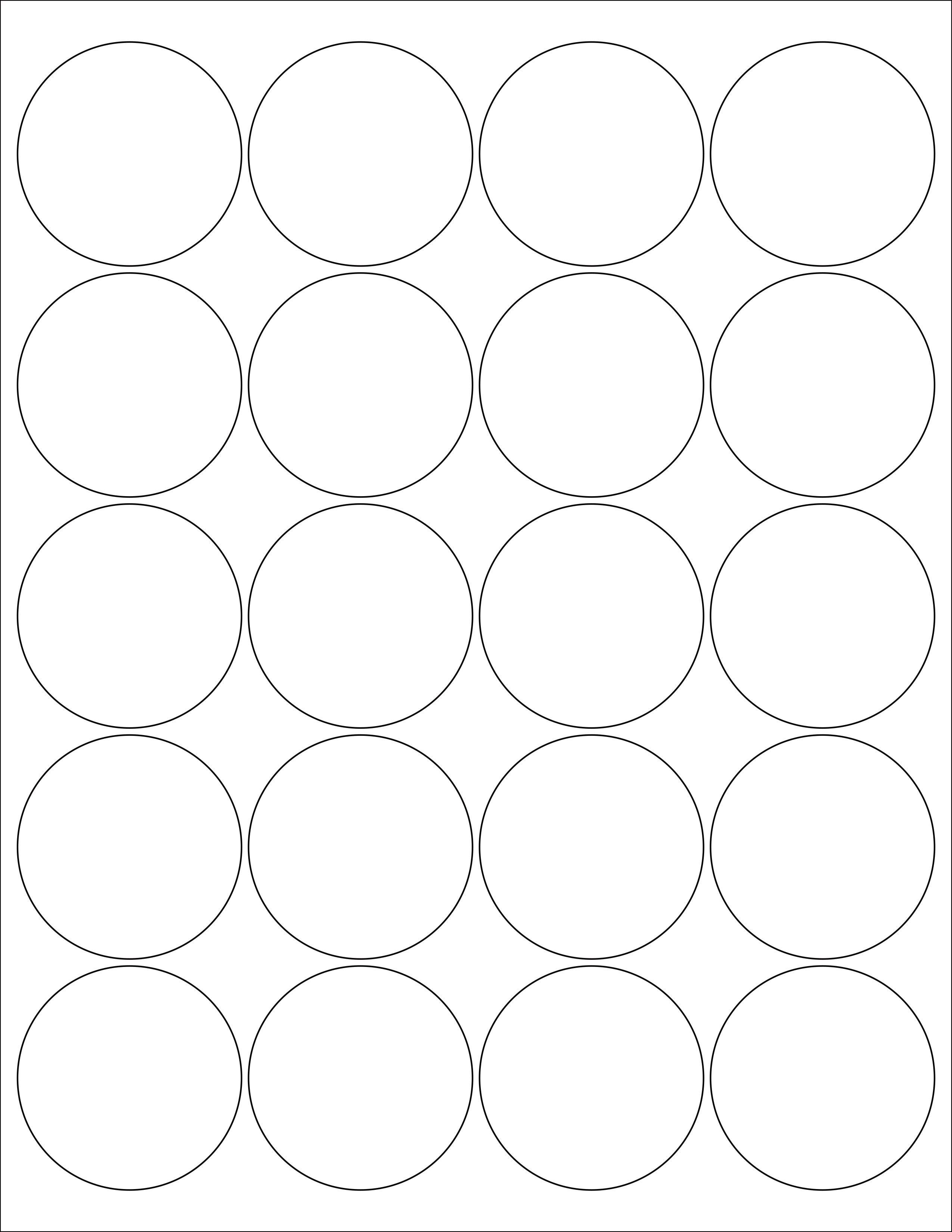 MR632 – Ø2″ – US Letter Sheet – 20 Round Labels – MR-LABEL