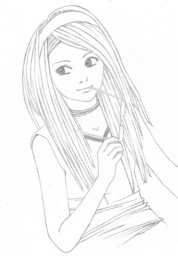 The Best Free Cute Girl Drawing Images Download From 53277 Free