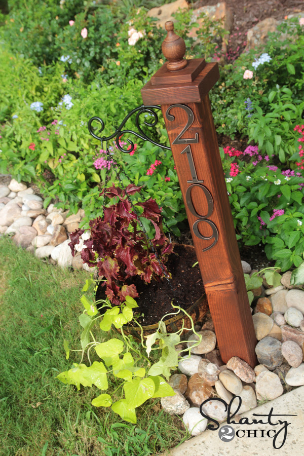 Address numbers post... Shanty 2 Chic