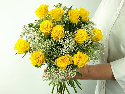 flowers roses yellow. Dozen Yellow Roses
