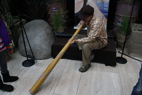 Man Playing the Didjeridoo