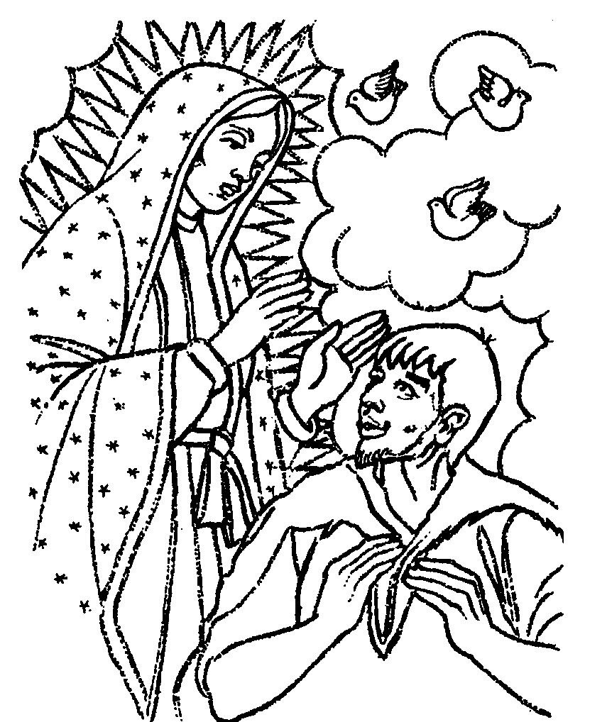 Free La Virgen De Guadalupe Coloring Pages, Download Free Clip Art, Free  Clip Art on Clipart Library