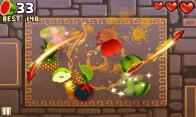Screenshots of the Fruit Ninja Puss in Boots for Android tablet, phone.