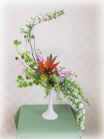 フリースタイル アレンジメント 花のある風景
