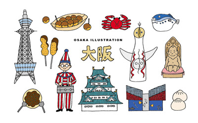 大阪の絵 Sketchbook