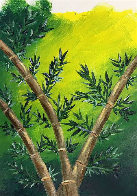 This demonstration will show the new painter how to . Painting Bamboo (A Paint in the Garden Workshop) - Board