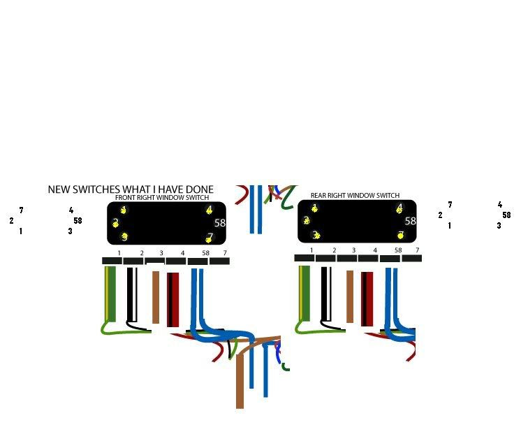 need help rewiring window switches 87' to 93 switches - Mercedes-Benz Forum