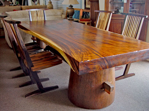 Tree Trunk Slab Dining Table