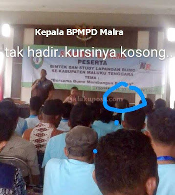 Ambon, Malukupost.com - Kegiatan Bimbingan Teknis (Bimtek) dan Studi Lapangan (SL) Ketua Bumo (Badan Usaha Milik Ohoi/Desa) se Kab Malra tgl 3 - 7 Maret 2017 lalu di Jogja yang merupakan kerja sama Badan Pemberdayaan Masyarakat dan Pemerintahan Desa (BPMPD )Maluku Tenggara (Malra) dan LSM NR ternyata memberikan kesan buruk yang luar biasa bagi para peserta.