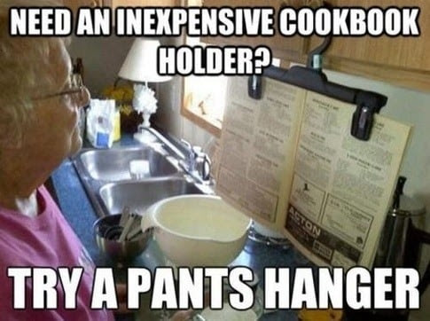 try a pants hanger