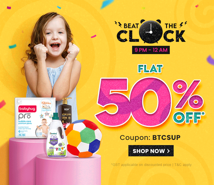 Beat the Clock FLAT 50% OFF*