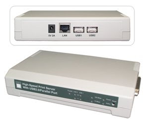 Lindy USB2.0+ Parallel LAN Print Server 10/100 - Zubehör PC, 42392