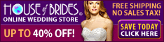 Designer Wedding Dresses ship FREE - 0% sales tax!