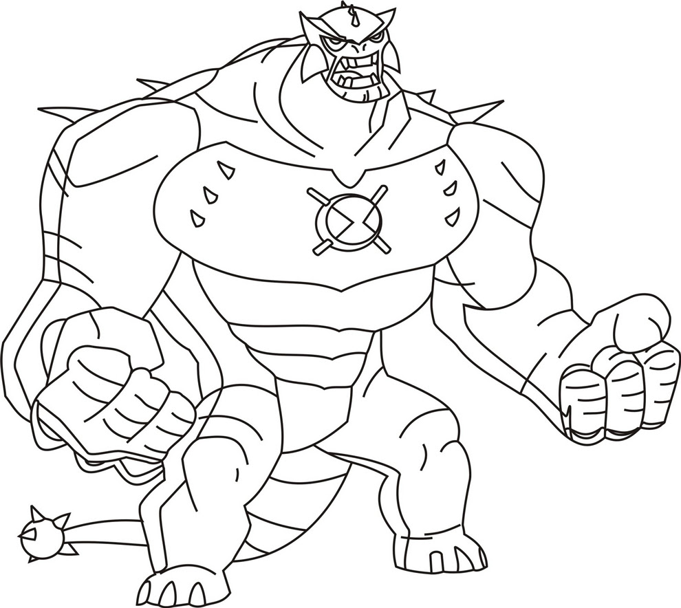 Ecco a voi una rassegna di bei disegni di Ben 10 da stampare e colorare gratis