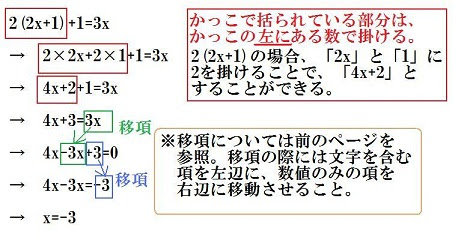 中1 一次方程式のかっこは外してから解こう 中学数学の方程式 中間 期末テスト 高校入試対策