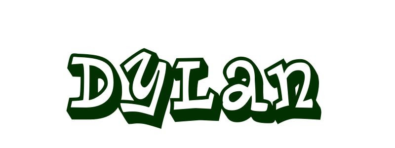 Coloring Page First Name Dylan