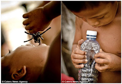 kaskus-forum.blogspot.com - Tarantula Jadi Santapan Anak-anak di Kamboja