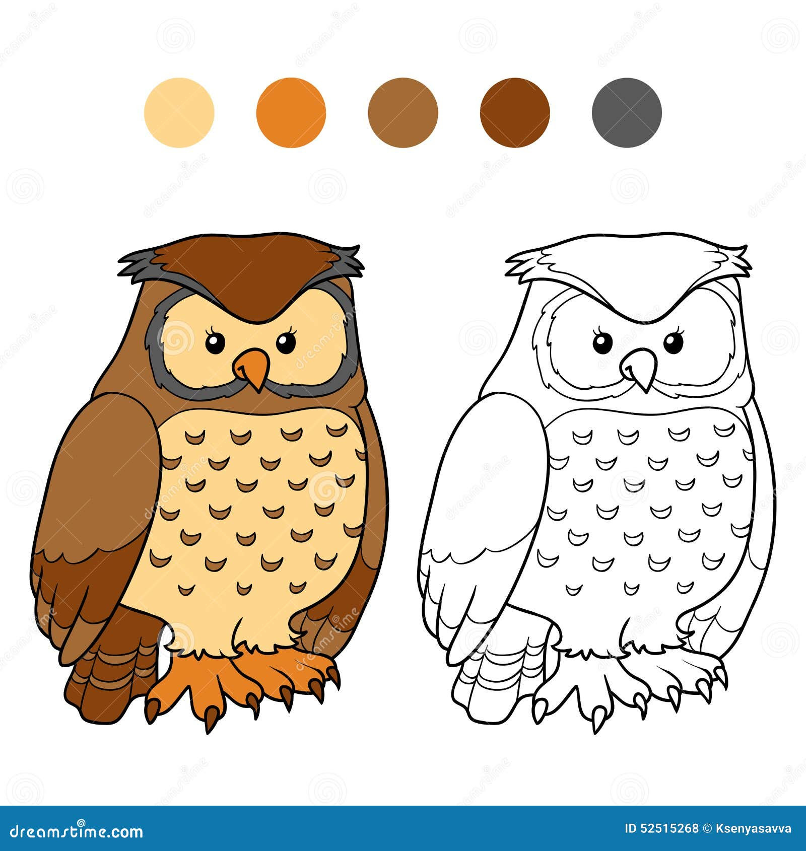 Gufo disegno da colorare tuttodisegni Libro da colorare gufo illustrazione vettoriale