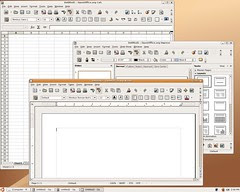 Ubuntu: Office applications: spreadsheet, wordprocessing, presentation, database..