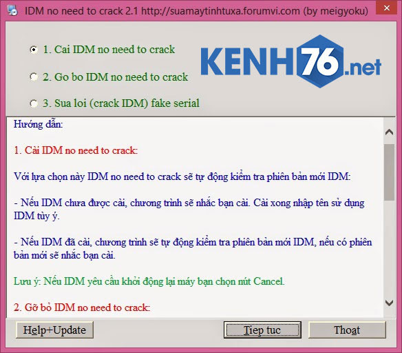 su dung ban quyen idm ko can crack Sử dụng IDM bản quyền + update thoải mái không cần crack IDM