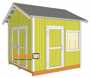 Shed Plans - 10x10 Gable Shed - Construct101