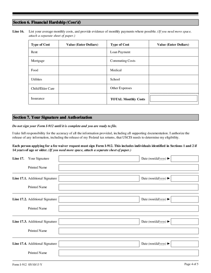 waiver citizenship form for Caroldoey Fee Guidance Uscis  Waiver