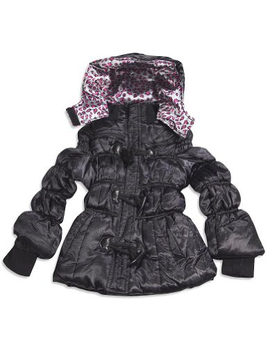 Velvet Chic - Girls Winter Puffer Jacket, Black 30866-5/6 Velvet Chic - Girls Winter Puffer Jacket, Black 30866-5/6