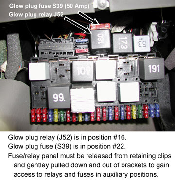 Vw Jetta Tdi 1998 Glow Plug Relay