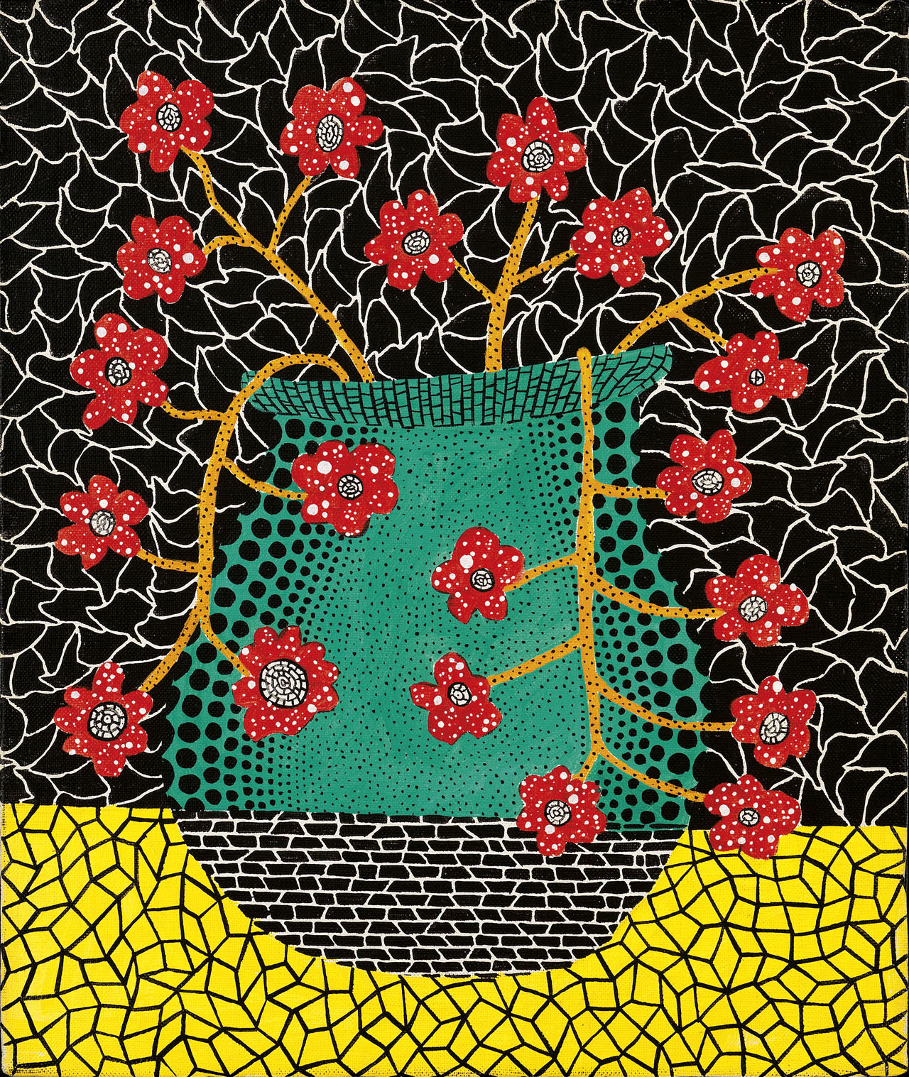 草间弥生作品插画 万图壁纸网
