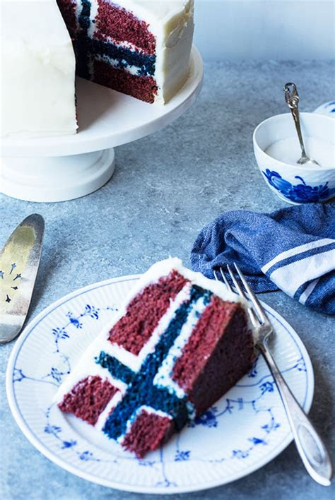 cake   secret norwegian flag cake surprises