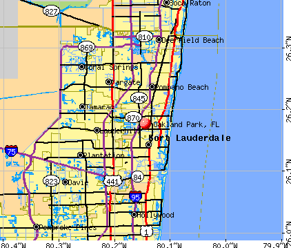 Oakland Park Florida Map Oakland Park, Florida (FL 33334) profile: population, maps, real 