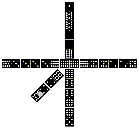 diagram of cross-shaped layout