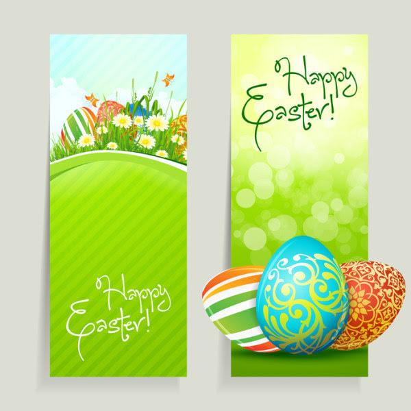 Download Green style Easter design elements vector 01 - Vector ...