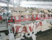 I relitti del Dc9 Itavia esploso la sera del 27 giugno 1980