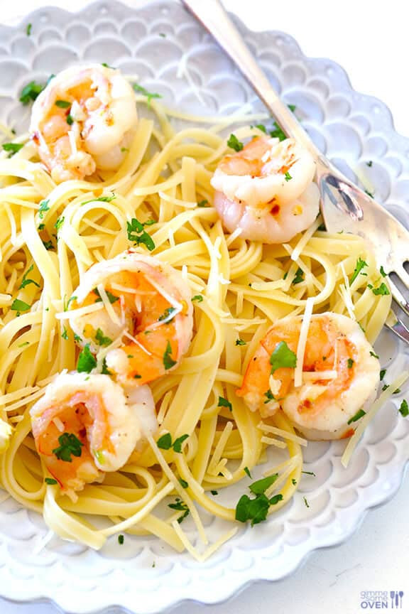 15-Minute Skinny Shrimp Scampi | Gimme Some Oven