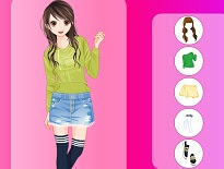 カジュアルファッションの女の子着せ替えゲーム Casual Day Dress Up ひといきゲーム 無料ブラウザゲーム フラッシュゲーム