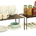 DecoBros Expandable Stackable Kitchen Cabinet and Counter Shelf
Organizer,Bronze