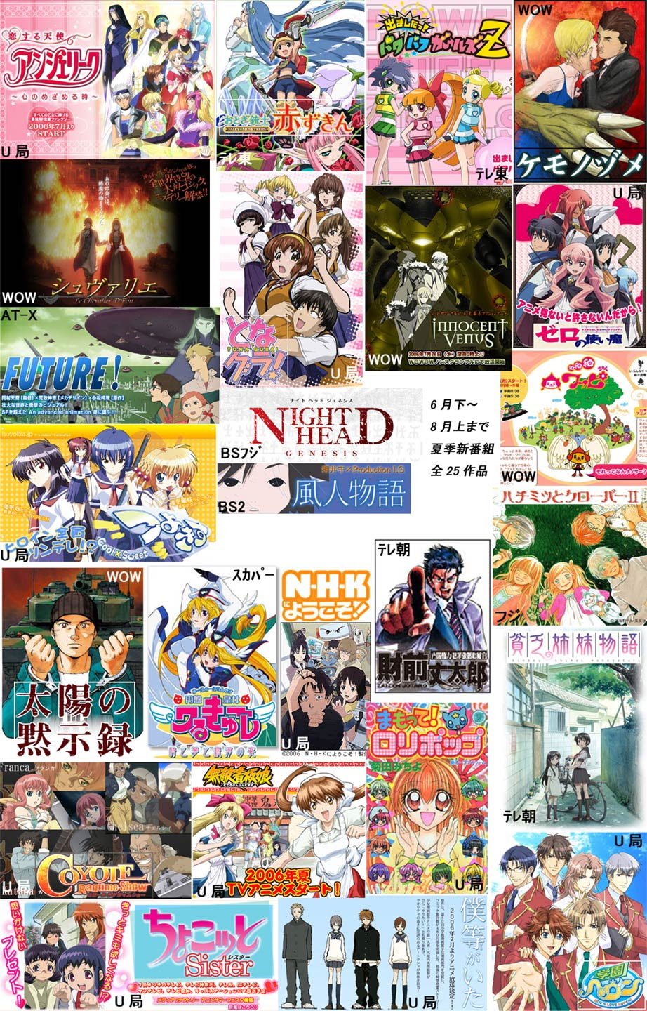 Mypace 旧あきみずブログ 企画 歴代クールのアニメを振り返る 06年夏