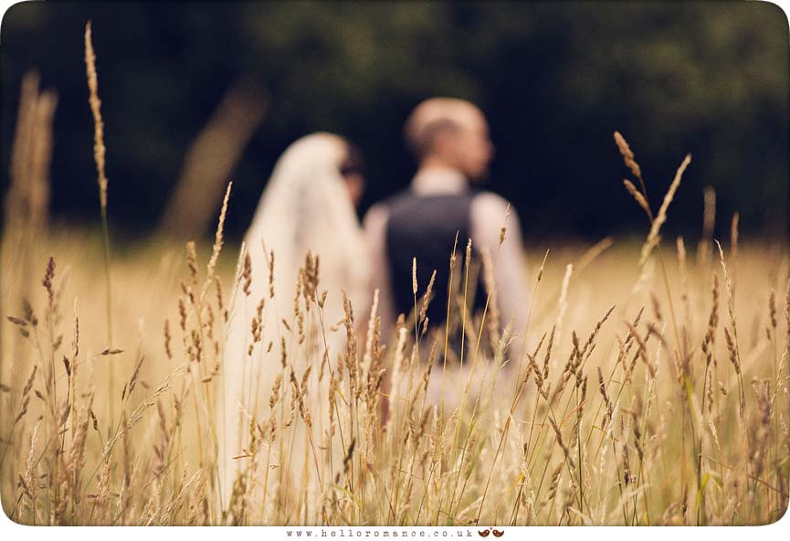 Bride and Groom Hay Field