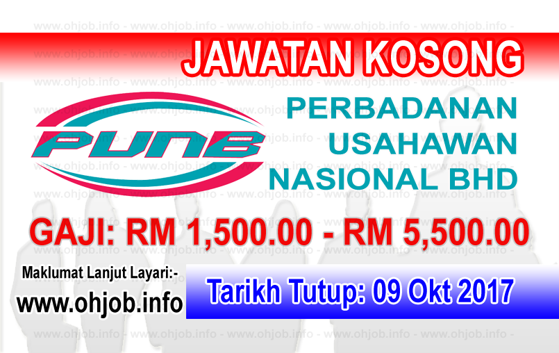 Jawatan Kerja Kosong PUNB - Perbadanan Usahawan Nasional Bhd logo www.ohjob.info oktober 2017